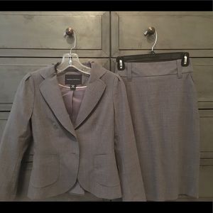 Banana Republic pinstripe skirt suit